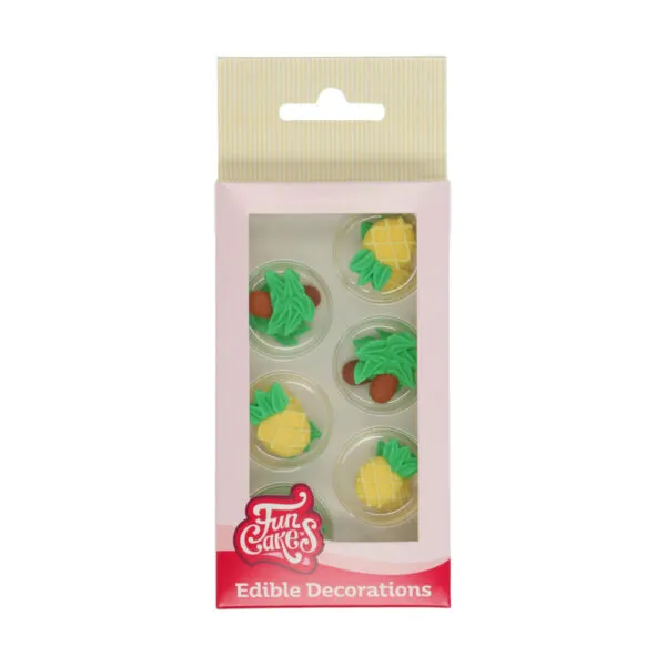 Sugar Decorations Pineapple & Palm Trees