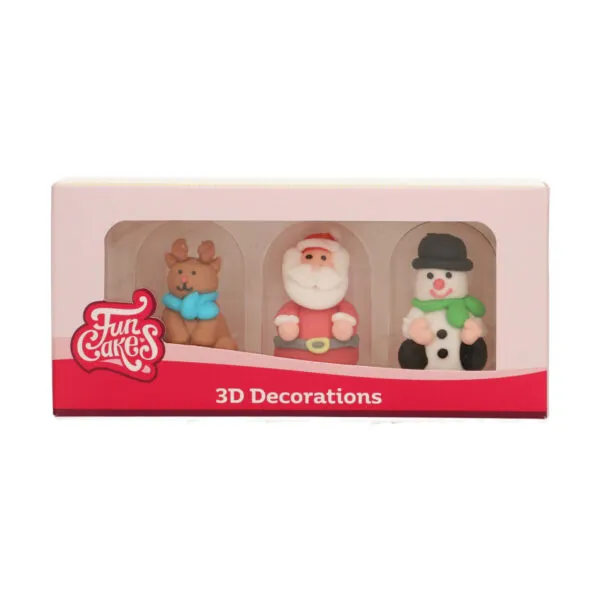 Decoraciones Azúcar 3D Figuras Navidad