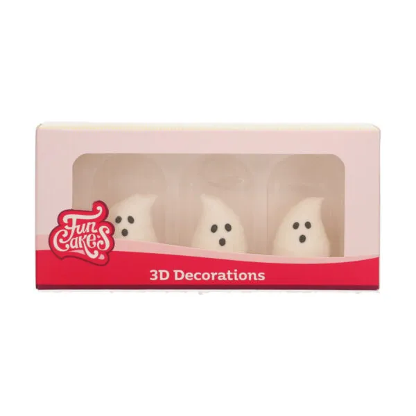 Sugar Decorations 3D Ghosts