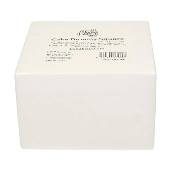 Dummy de Tarta Cuadrado 10cm