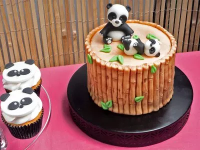 FunCakes Recept Bamboe Panda Taart