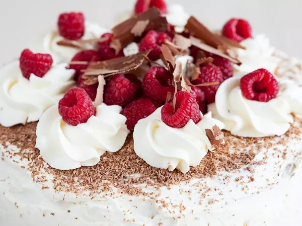 Chocolate cake with mascarpone cream