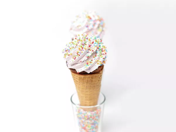 Cupcake ice cones