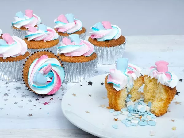 FunCakes Recept Gender Reveal Cupcakes