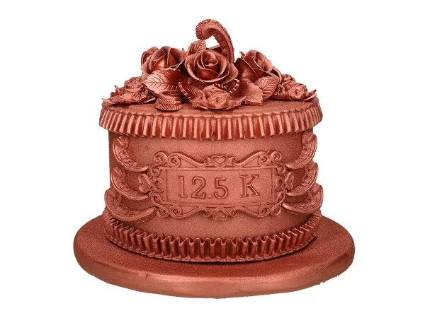 Copper wedding cake