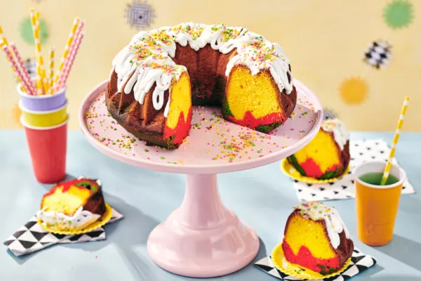 Surinam coloured cake