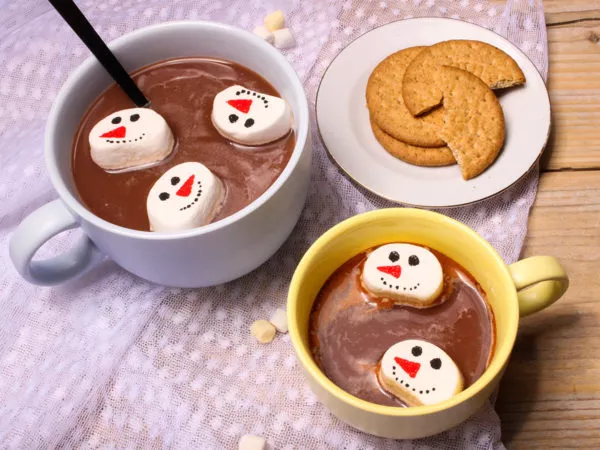 Marshmallow sneeuwmannetjes