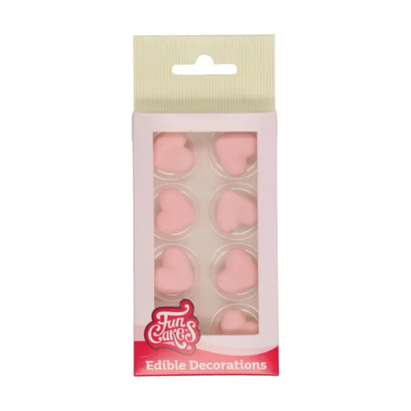 Décors en Sucre Cœur rose
