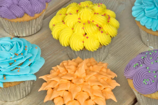 Colourful cupcakes