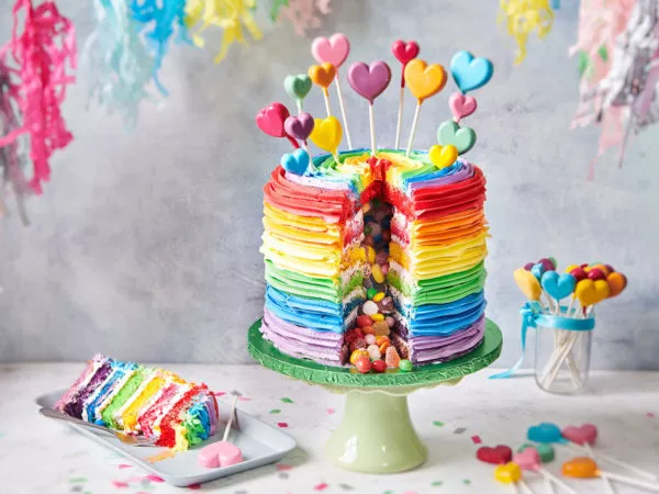 Rainbow Surprise Cake
