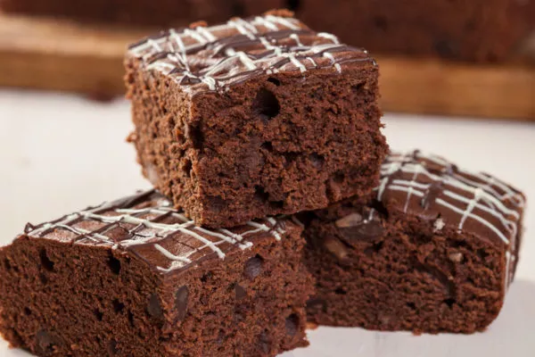 Triple chocolate brownies