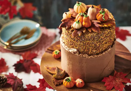 Fall Fault Line Cake