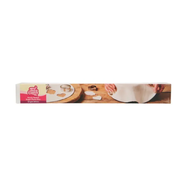 Ready Rolled Fondant Disc Bright White
