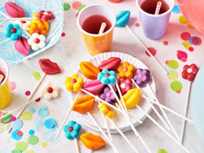 Popping candy lollipops