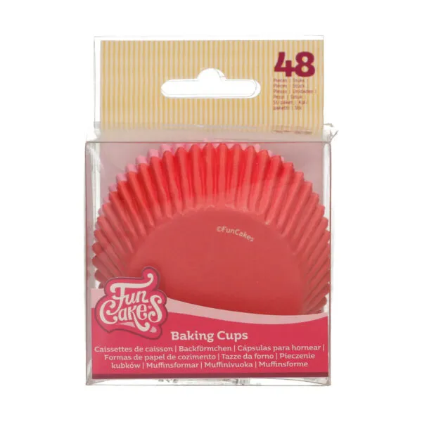 Baking Cups Rosa / Rojo