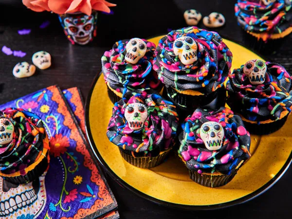 Halloween splash cupcakes