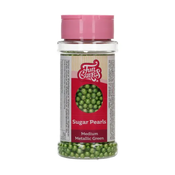 Suikerparels Medium Metallic Groen