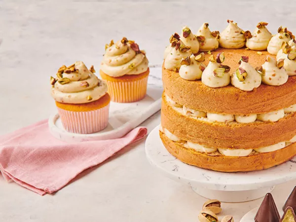Cupcakes met botercrème en spreads