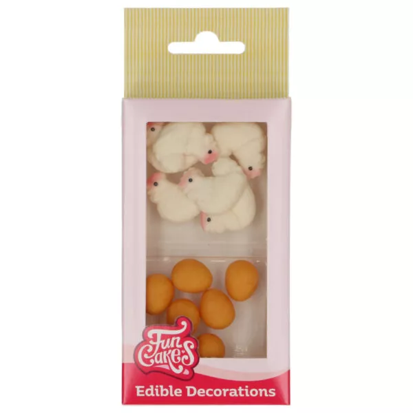 Fondant Decoratie Kip & Ei