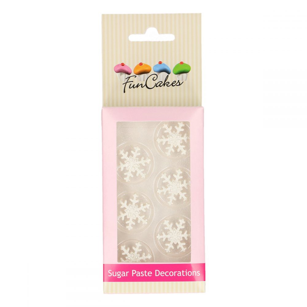 FC71028 Sugar Paste Decorations Ice Crystal Silver