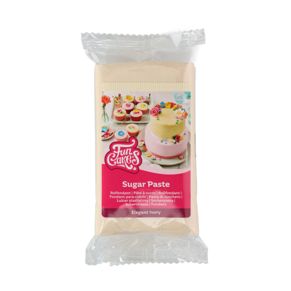 F20105 FunCakes Sugar Paste Elegant Ivory 250g