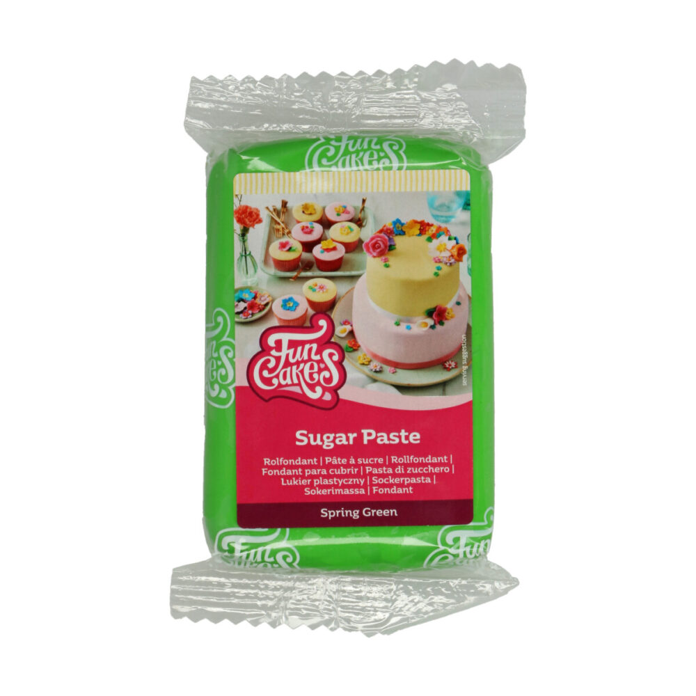 F20115 FunCakes Sugar Paste Spring Green 2 Sugar Paste Spring Green