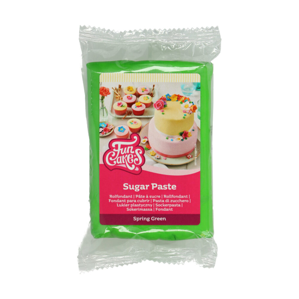 F20115 FunCakes Sugar Paste Spring Green 250g