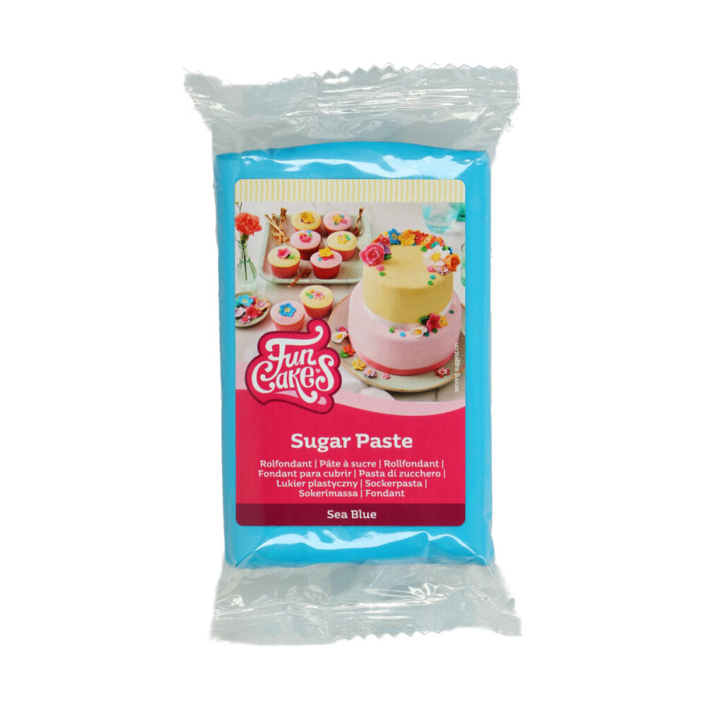 F20130 FunCakes Sugar Paste Sea Blue 250g