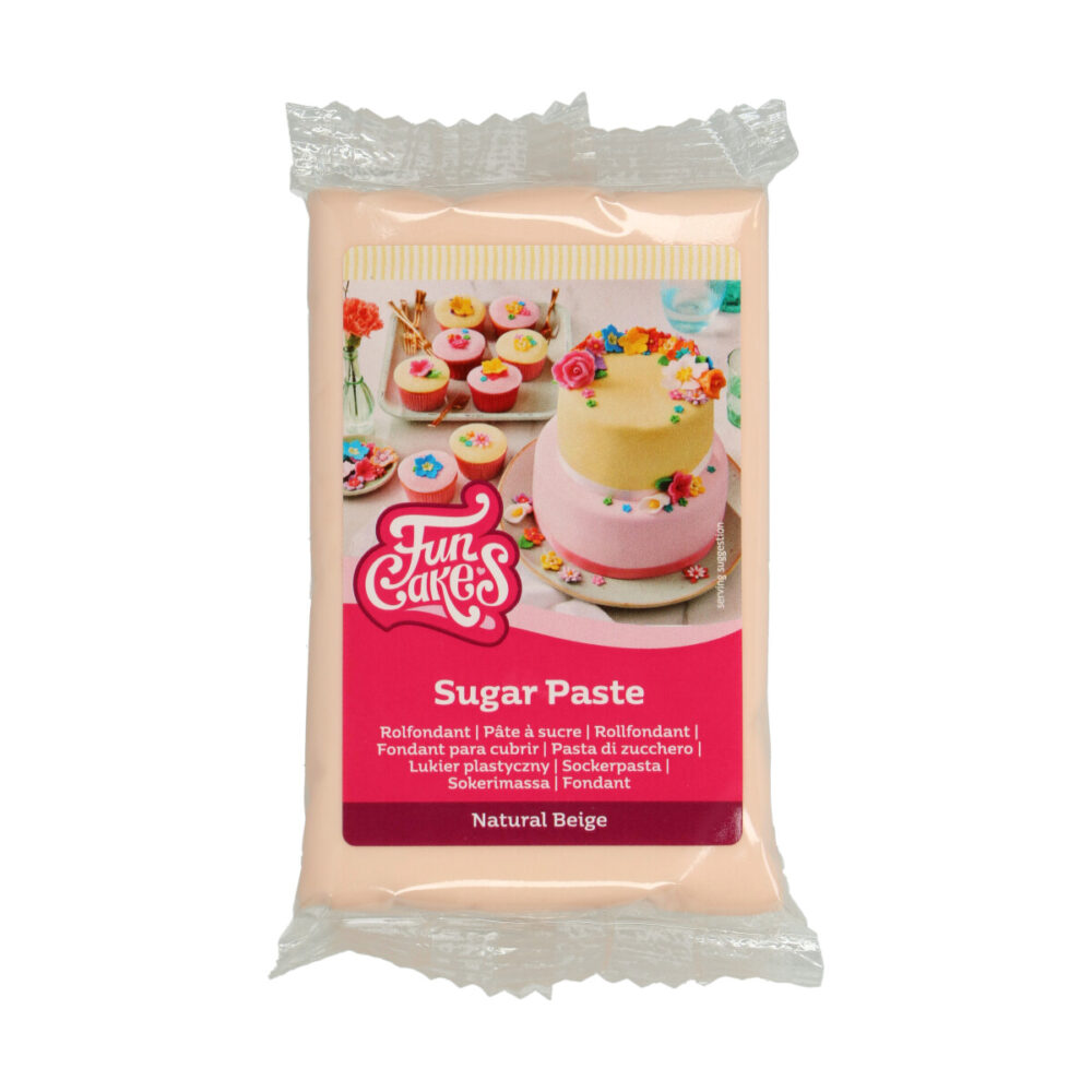 F20165 FunCakes Sugar Paste Natural Beige 250g