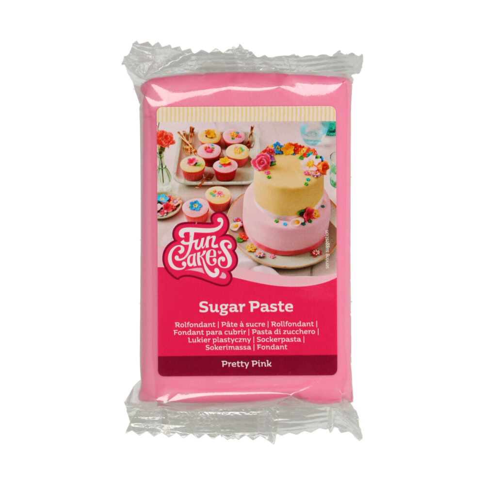F20190 FunCakes Sugar Paste Pretty Pink 250g