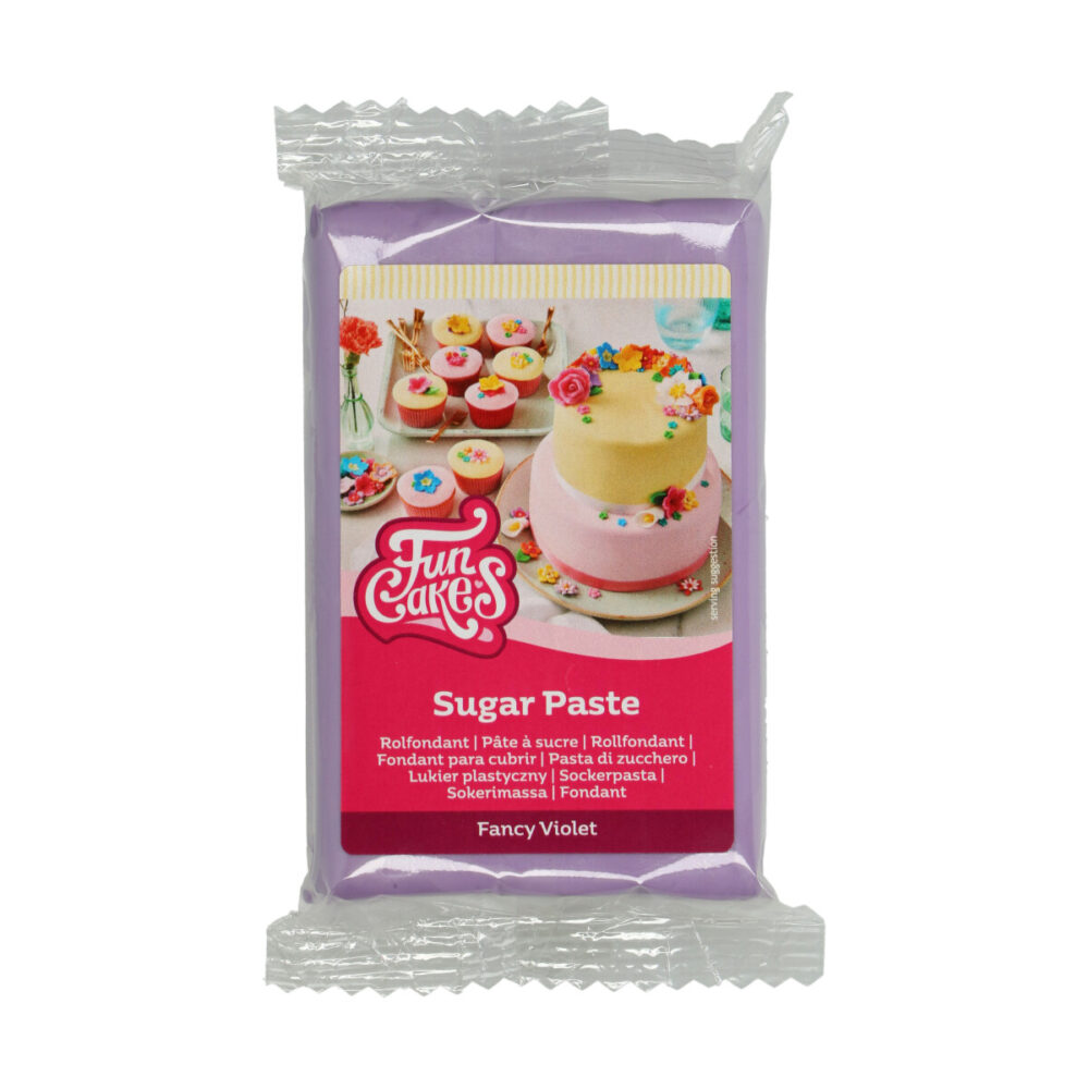 F20195 FunCakes Sugar Paste Fancy Violet 250g