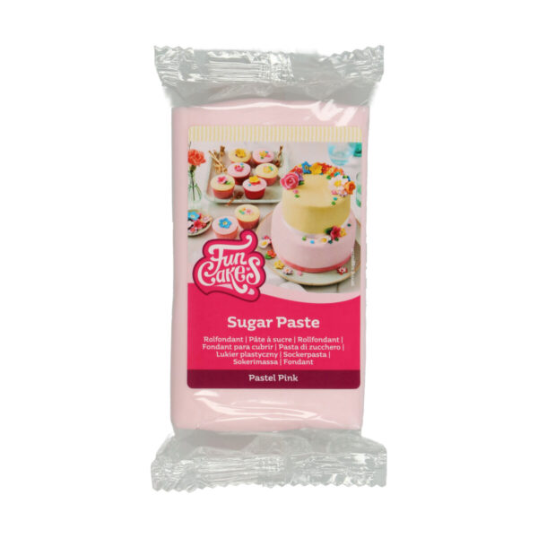 F20240 FunCakes Sugar Paste Pastel Pink 250g