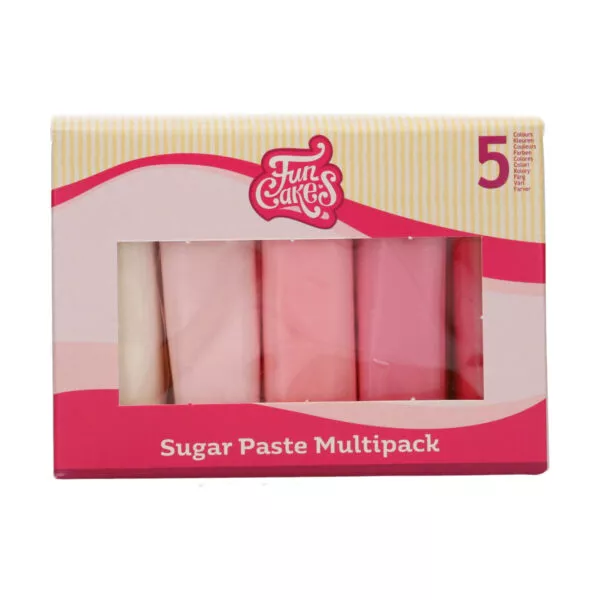 Pâte à Sucre Multipack Palette Rose