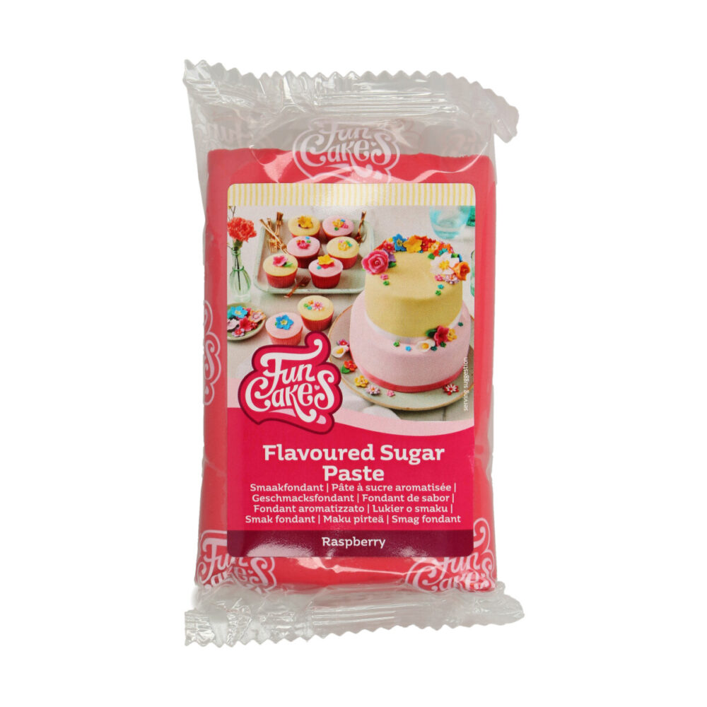 F20400 FunCakes Flavoured Sugar Paste Raspberry Smaakfondant Framboos