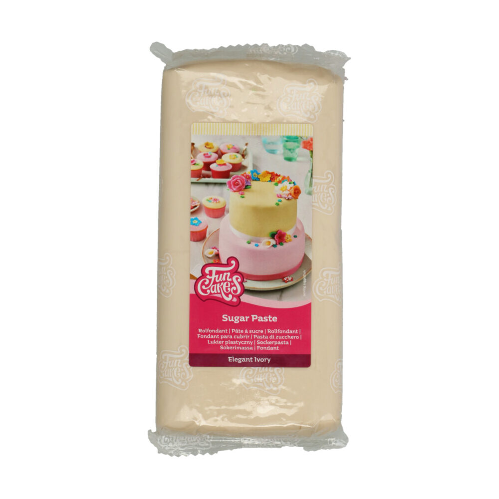 F20505 FunCakes Sugar Paste Elegant Ivory 1kg 2