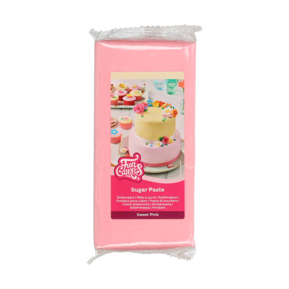 F20510 FunCakes Sugar Paste Sweet Pink 1kg