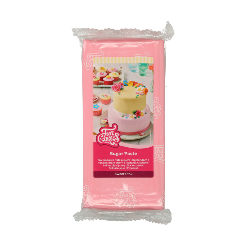 F20510 FunCakes Sugar Paste Sweet Pink 1kg 2