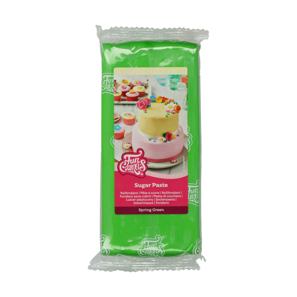 F20515 FunCakes Sugar Paste Spring Green 1kg 2