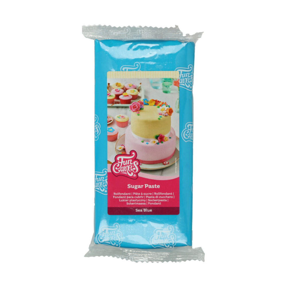 F20525 FunCakes Sugar Paste Sea Blue 1kg 2