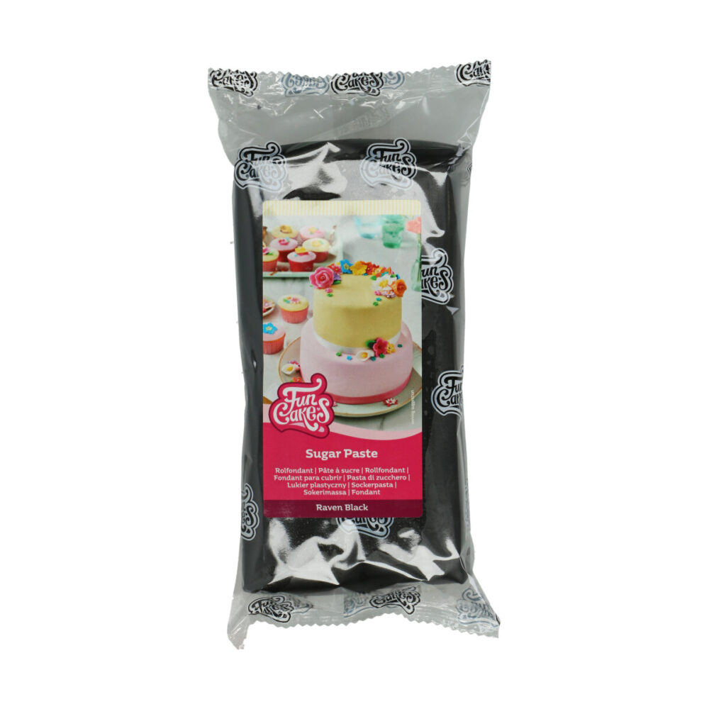 F20530 FunCakes Sugar Paste Raven Black 1kg