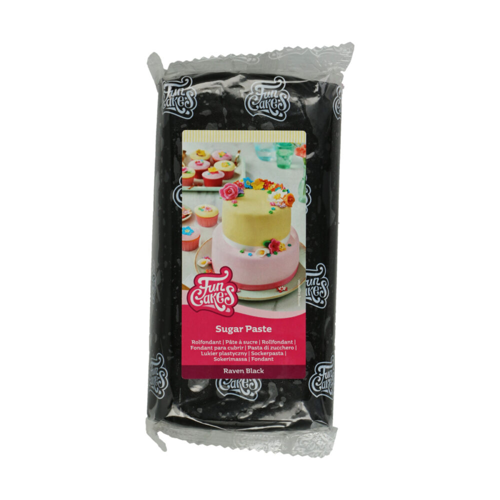 F20530 FunCakes Sugar Paste Raven Black 1kg 2