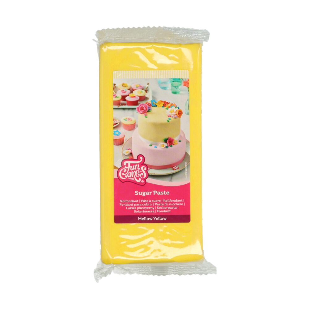 F20535 FunCakes Sugar Paste Mellow Yellow 1kg