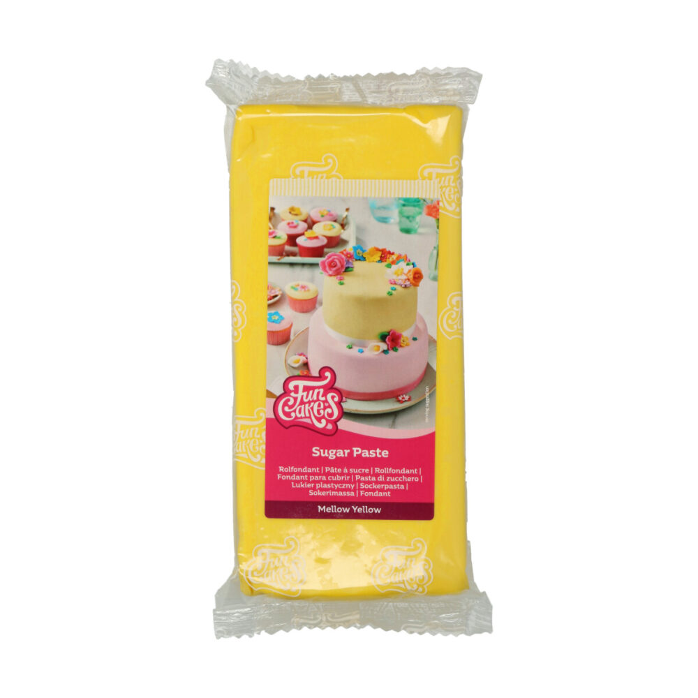 F20535 FunCakes Sugar Paste Mellow Yellow 1kg 2