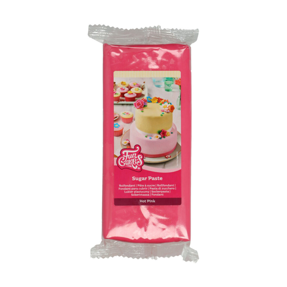 F20545 FunCakes Sugar Paste Hot Pink 1kg