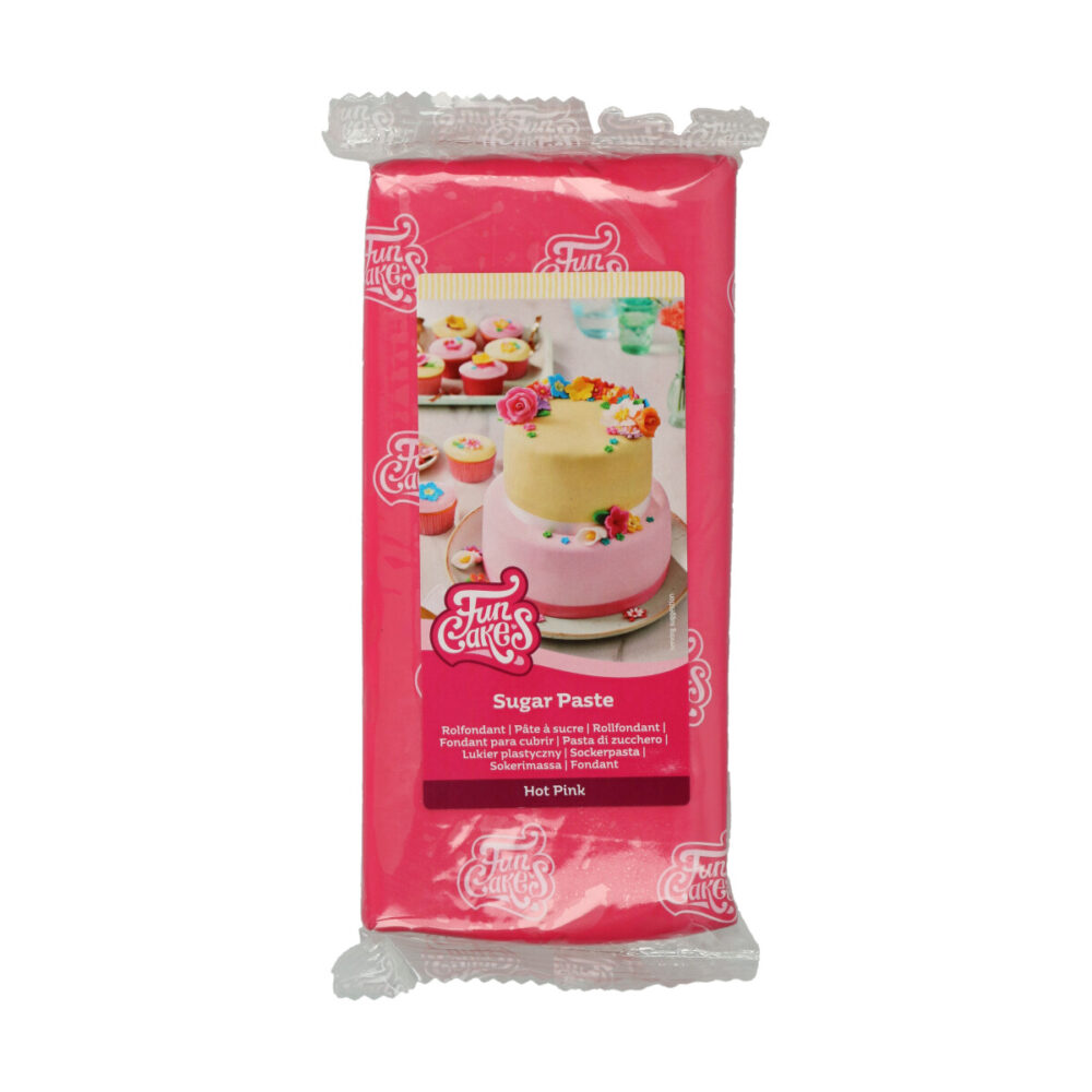F20545 FunCakes Sugar Paste Hot Pink 1kg 2