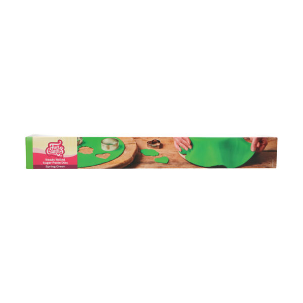 F20720 FunCakes Ready Rolled Supgar Paste Disc Spring Green