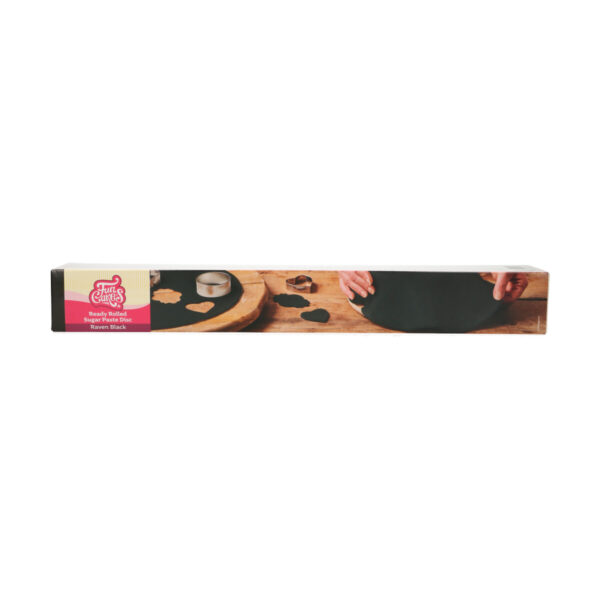 F20730 FunCakes Ready Rolled Fondant Disc Raven Black