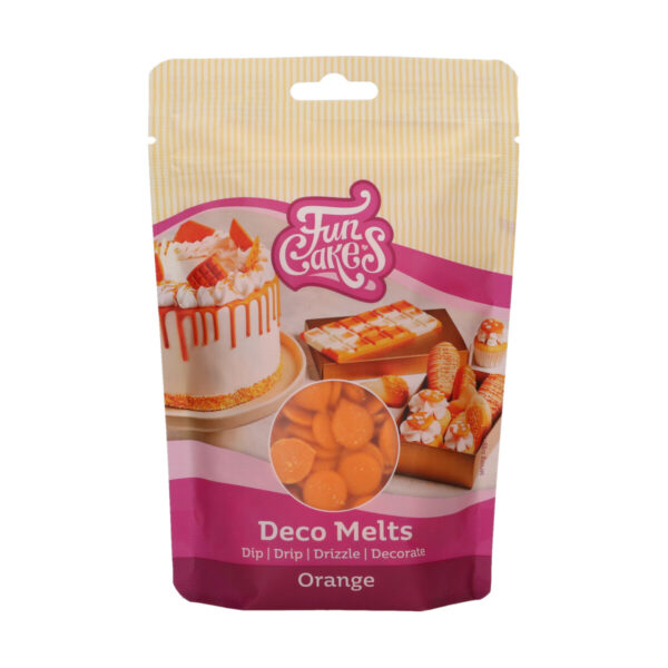 F25120 FunCakes Deco Melts Orange 250g
