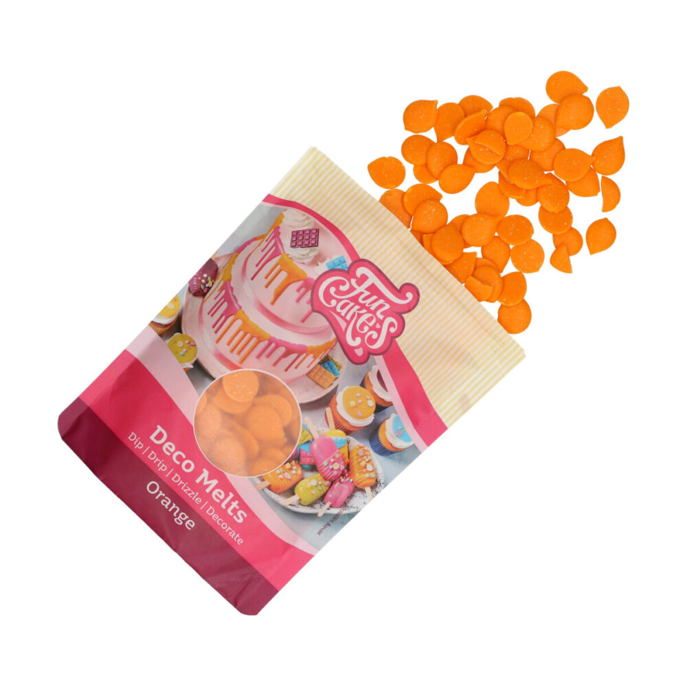 F25120 FunCakes Deco Melts Orange Melts