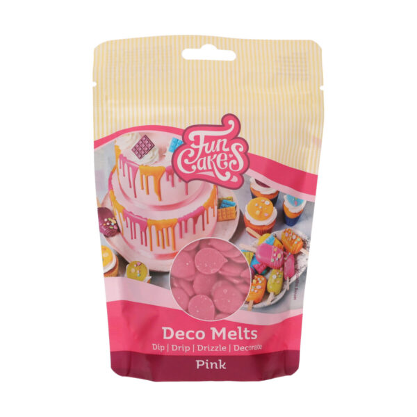 F25125 FunCakes Deco Melts Pink 250g Bag